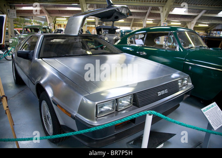 Delorean DMC12 on display at Bentley Wildfowl Motor Museum Stock Photo