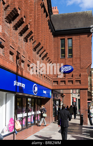 Boots pharmacy in Chester town centre, Cheshire, England, UK Stock Photo