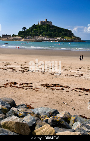 St Michael's Mount at Marazion in Cornwall, UK Stock Photo