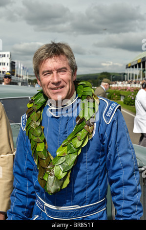 Tiff Needell at The Goodwood Revival 2010, West Sussex 18th September 2010. Picture by Julie Edwards Stock Photo