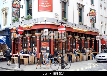 Coach and Horses pub in Soho London Stock Photo