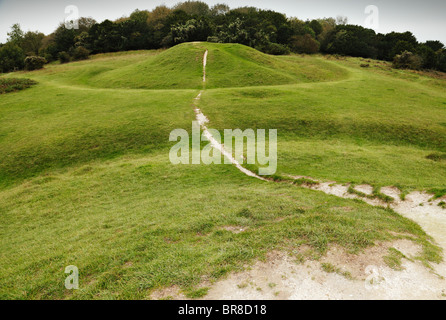 Kingley Vale Bronze age tombs. Stock Photo