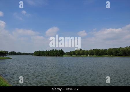 Mizumoto park in summer Stock Photo