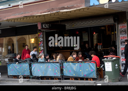 Cafe, Smith Street, Fitzroy, Melbourne, Australia Stock Photo