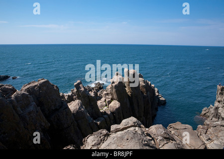 Tojinbo Cliffs Stock Photo