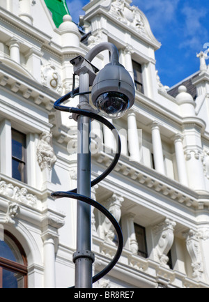 Mobile CCTV camera on police van in Leicester Square, London Stock Photo