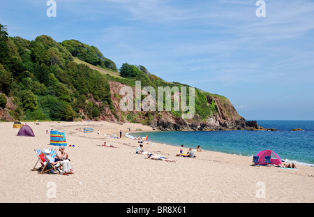 blackpool sands near dartmouth in devon, uk Stock Photo - Alamy