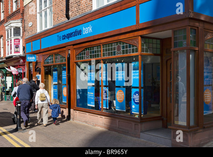 Co-operative bank branch in Chester town centre, Cheshire, England, UK Stock Photo