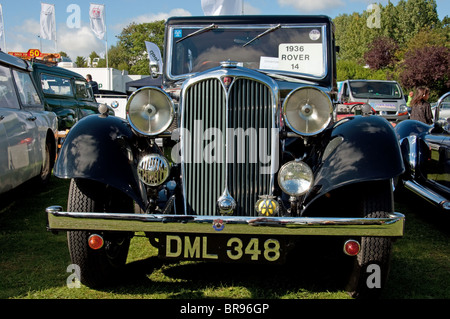 Excellent example of a Rover 14 from 1936 classic car either restored or cared for Stock Photo