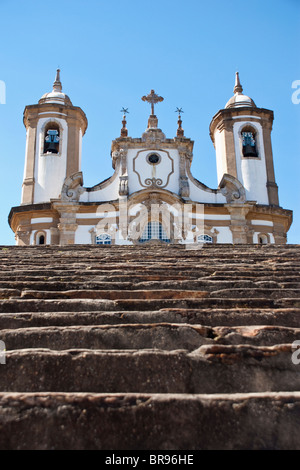 A Church in Ouro Preto Minas Gerais, Brazil Igreja Nossa Senhora do Carmo Stock Photo
