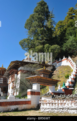 Kurje Lhakhang Temple, Bumthang, Bhutan. Stock Photo