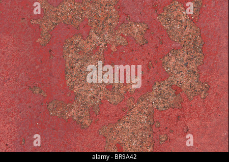 Still Life, Concrete with red paint Stock Photo
