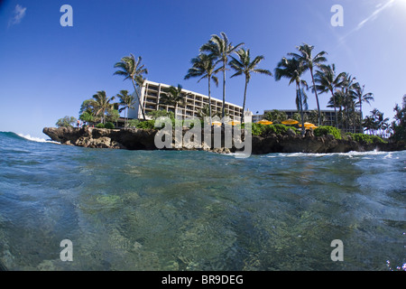 Turtle Bay resort on the north shore of Oahu Hawaii. Stock Photo