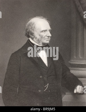 John Russell, 1st Earl Russell, 1792 to 1878. English Whig and Liberal politician, twice Prime Minister of the United Kingdom. Stock Photo
