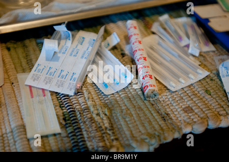 Acupuncture for smoking cessation in Wainscott, NY Stock Photo