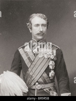 Field Marshal Garnet Joseph Wolseley, 1st Viscount Wolseley, 1833 to 1913. British army officer. Stock Photo