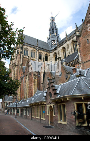 Haarlem Netherlands The Grote Kerk St Bavokerk Stock Photo