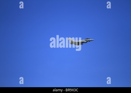 An RAF Eurofighter Typhoon F2 displays at Eastbourne Air Show, East Sussex, England. Stock Photo