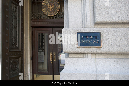 Entrance to United States Bankruptcy Southern District Court of New