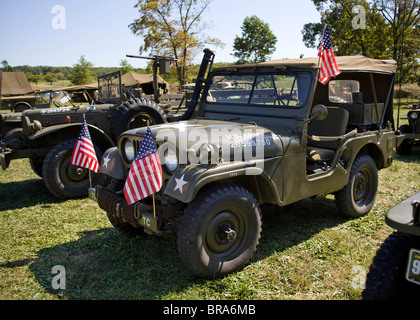 WWII era US Army Willys Jeep Stock Photo