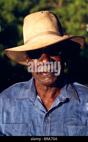 Aboriginal elder, Australia Stock Photo