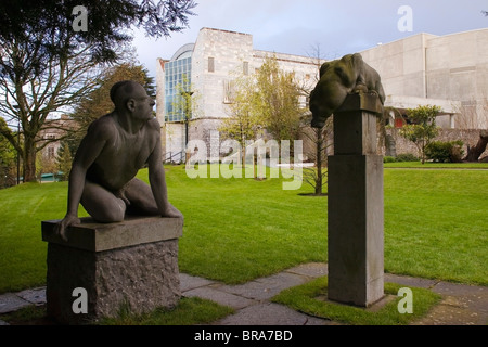 University College Cork, Ireland; Ucc Tudor Gothic Quadrangle Stock Photo