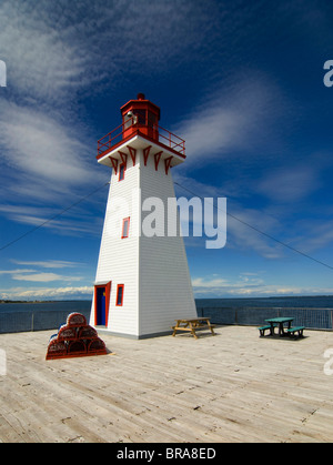 Canada. New Brunswick. Acadia. Shippagan. Light house. Stock Photo