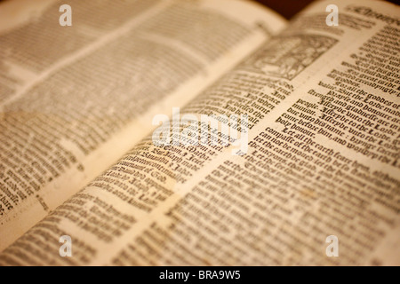 The Great Bible dating from 1539, St. Andrew's Cathedral, Sydney, New South Wales, Australia, Pacific Stock Photo
