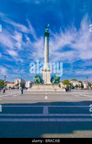 Hosok tere (Heroes Square), Budapest, Hungary, Europe Stock Photo
