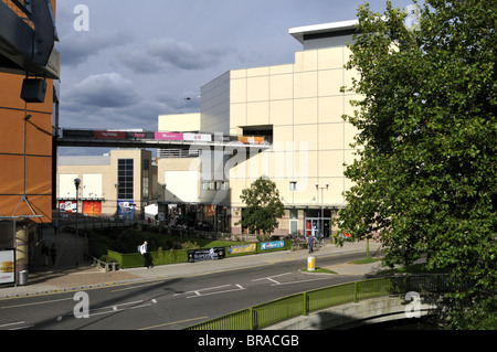 Riverside shopping precinct at Hemel Hempstead town centre, Hertfordshire, UK. Stock Photo