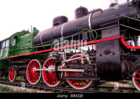 CY116 Retired Train 1935 Trans Siberian Railroad Museum Ulan Batar Mongolia  Stock Photo