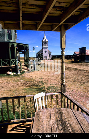 Scenic of old 1880s ghost town in Murdo South Dakota used in many movies Stock Photo