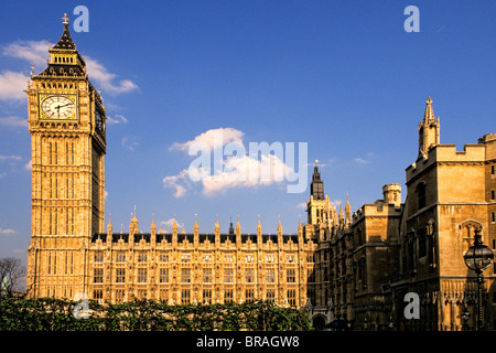 The Parliament House and Big Ben of London England Stock Photo