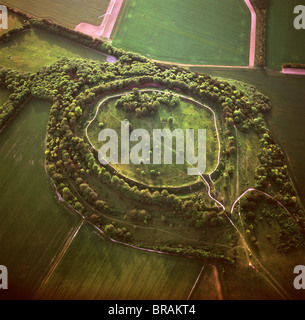 Danebury Iron Age hill fort near Stockbridge, Hampshire, UK Stock Photo ...