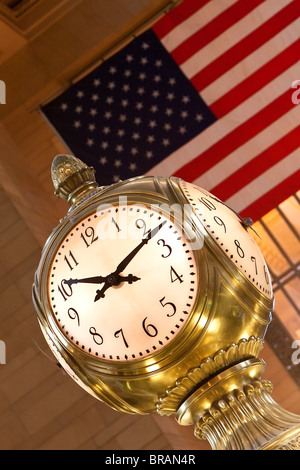 Clock, Grand Central Station, Manhattan, New York City, New York, United States of America, North America Stock Photo