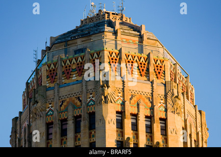 Detail of the art deco City Hall of Buffalo, New York Stock Photo