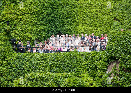 Spectators watching the parade from the Admiralty Citadel. 'Trooping the Colour' 2010 Stock Photo
