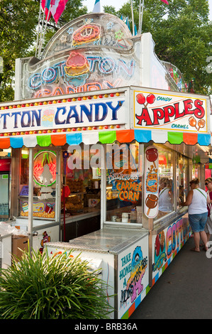 COTTON CANDY STAND MINNESOTA STATE FAIR Stock Photo