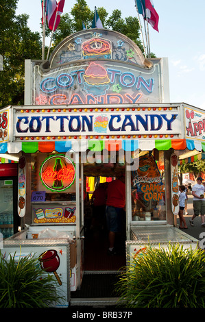 COTTON CANDY STAND MINNESOTA STATE FAIR Stock Photo