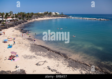 Playa Flamingo beach, Playa Blanca, Lanzarote Stock Photo