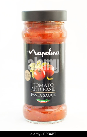 Jar of Pasta Sauce Stock Photo