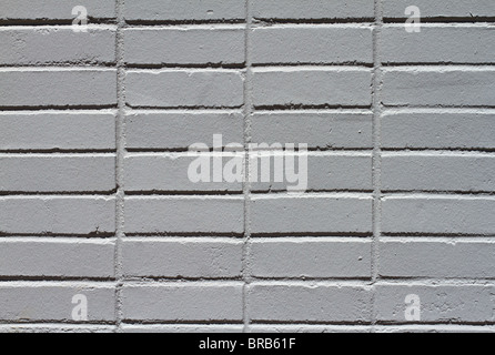 Close-up of a brick wall that has been painted gray Stock Photo