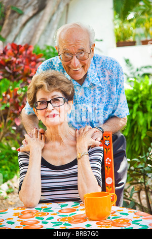 portrait of senior couple outdoors Stock Photo