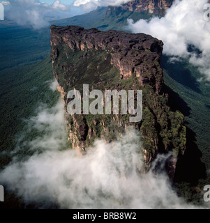 Aerial image of Weiassipu, Eastern chain of tepuis, Estado Bolivar, Venezuela, South America Stock Photo