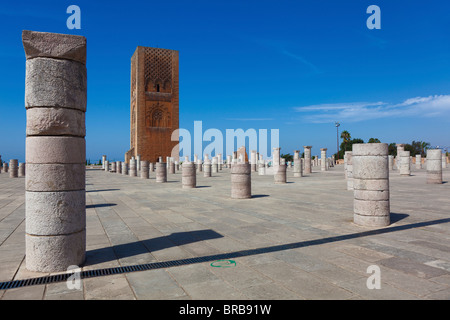 Hassan tower, Rabat, Morocco Stock Photo