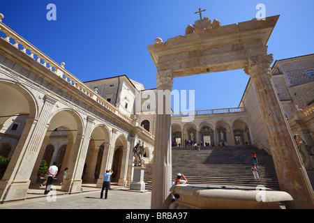 The abbey at Montecassino, Italy. Stock Photo