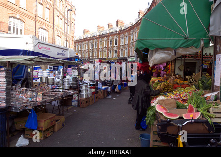 united kingdom south london brixton electric avenue market Stock Photo