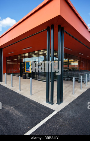 Aldi Supermarket, Leicester, UK Stock Photo