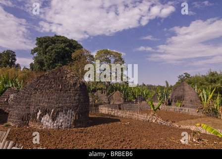 Traditional Dorze house, Ethiopia Stock Photo