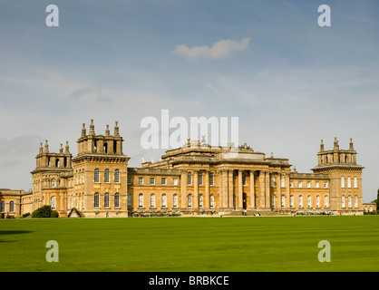 The South facade of Blenheim Palace in autumn sunshine. Stock Photo